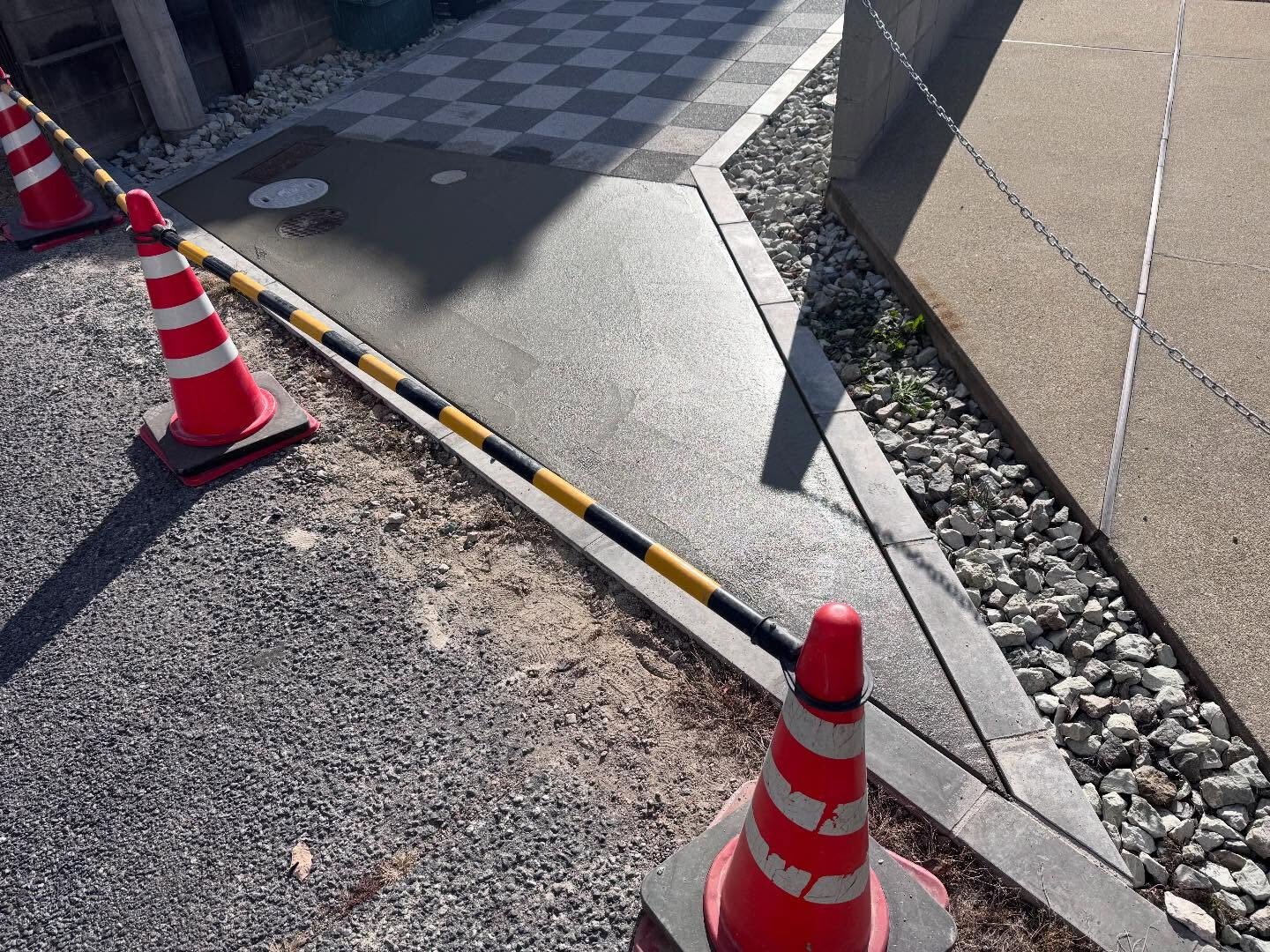N様邸の土間コンクリート打設状況になります