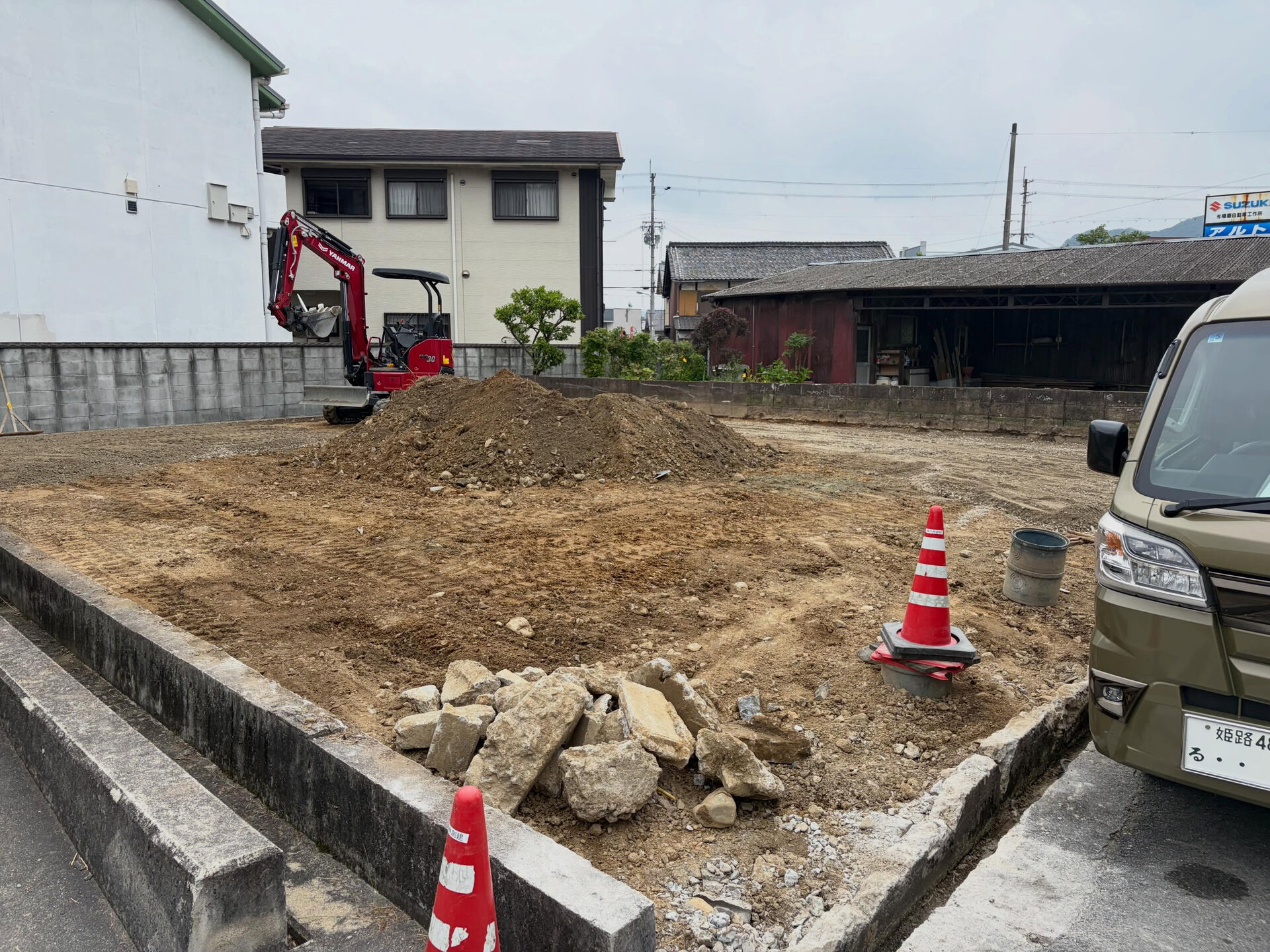 上郡町の宅地造成工事