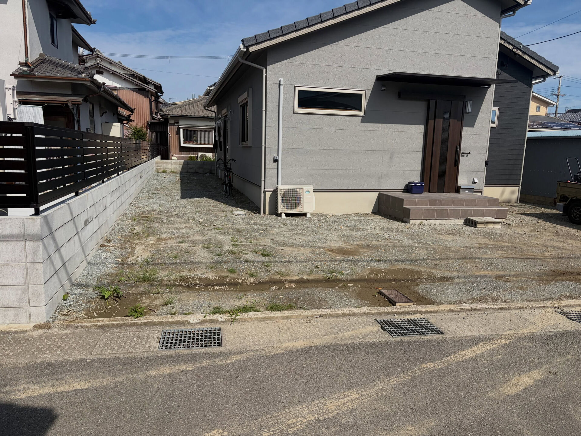 本日着工の外構工事になります