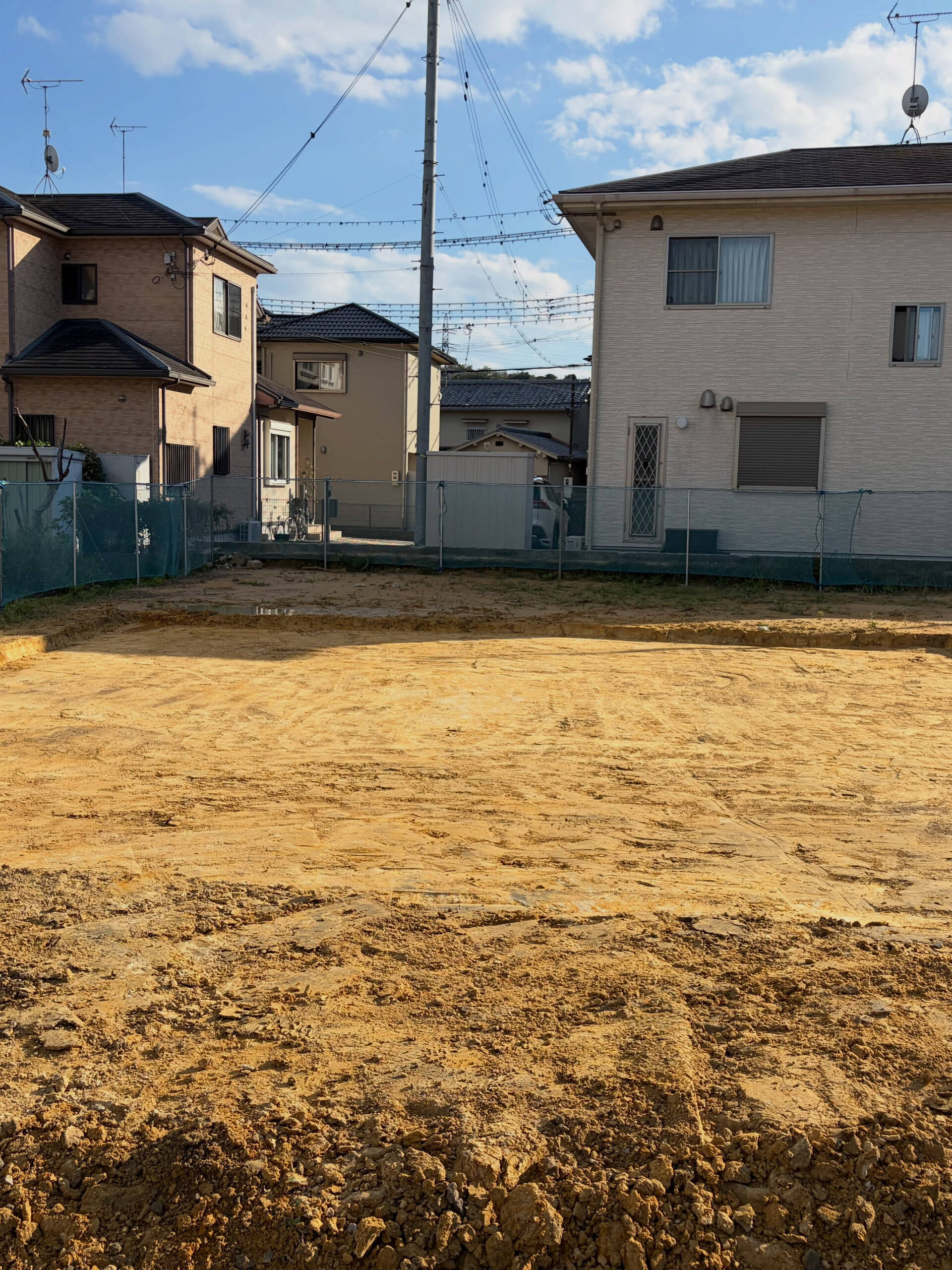 高砂市内の現場になります