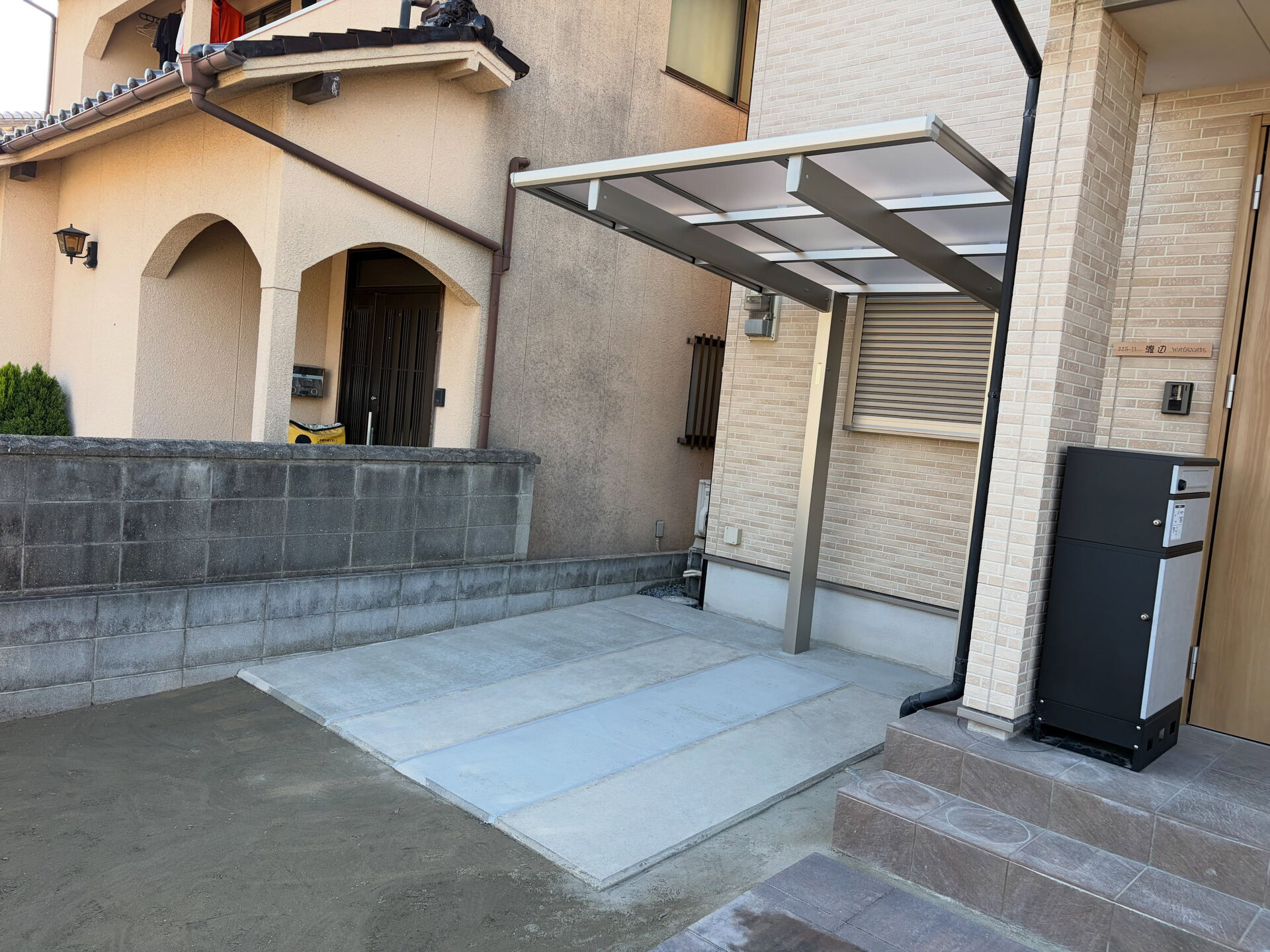 赤穂市内の外構工事になります