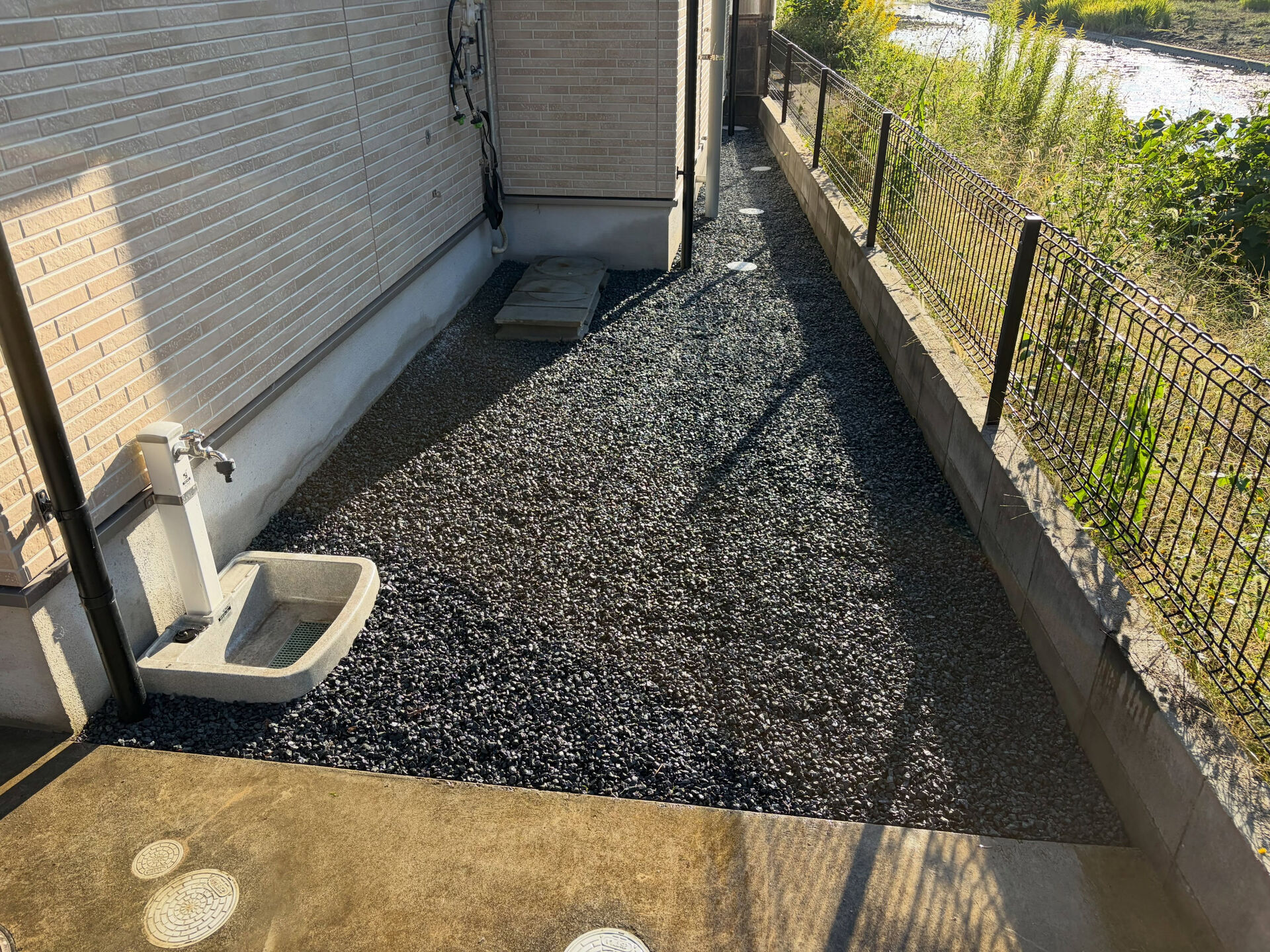 赤穂市内の外構工事になります